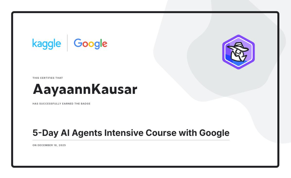 5-Day AI Agents Intensive Course